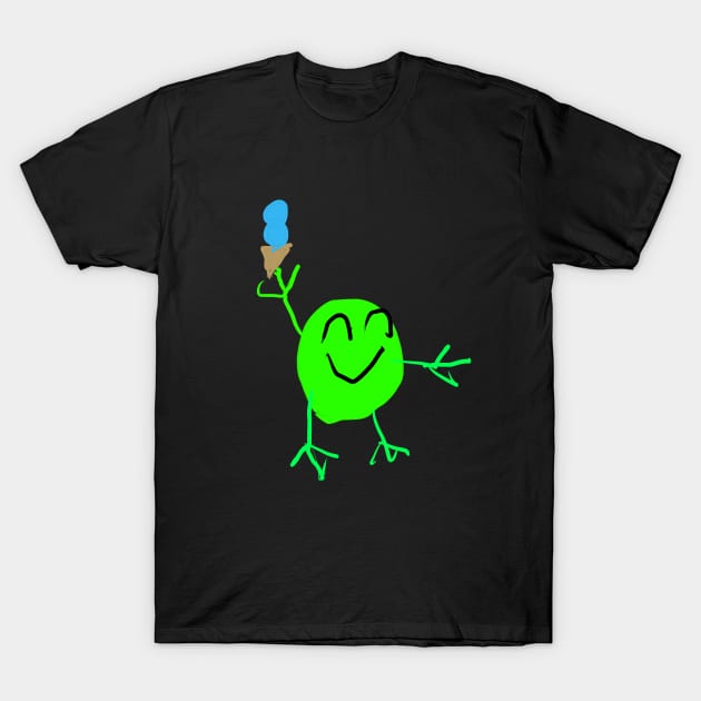 Gakkun with ice cream T-Shirt by Gakkun Shop